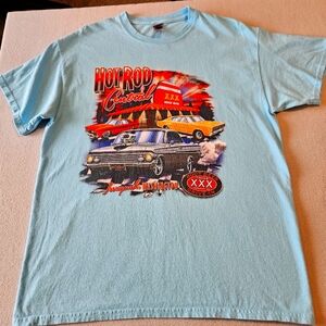 Gildan Graphic T-shirt "Hot Rod Central" Ultra Cotton Size L
